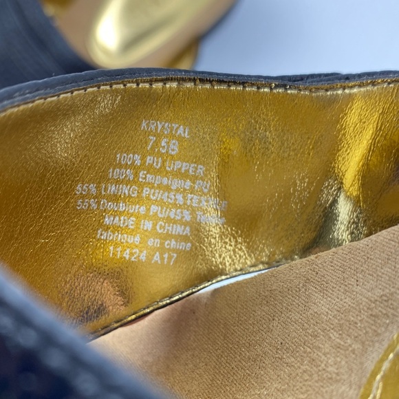 Lauren Ralph Lauren Krystal Thong Sandals Black and Tan Size 7.5B - Picture 8 of 9